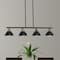 Hello Honey® Robert Stevenson Lighting Walsh Metal 4-Light Linear Chandelier with Shades